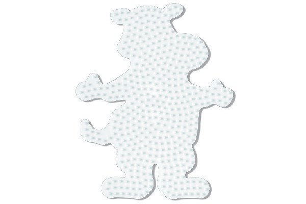 Hama 303 - Flodhest Midi Perleplade - 15x12,5 Cm