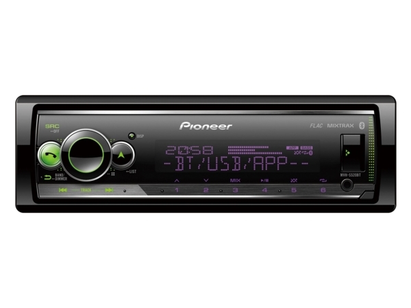 Pioneer MVH-S520BT, Sort