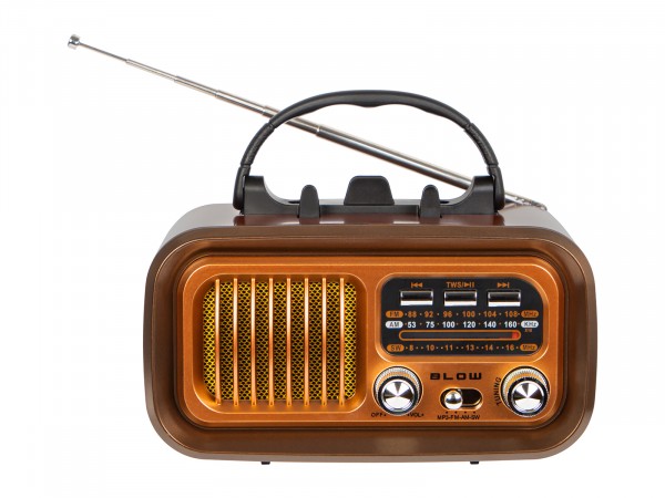 77-555# Bærbar Radio Analog Am/Fm Bt Blow Ra16 Solar