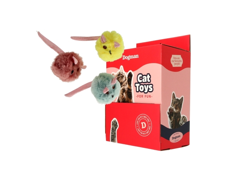 Dogman Kattelegetøj Mus med Pingle 6cm