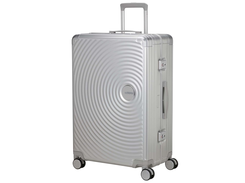 American Tourister Resväska Soundbox Aluminium 77 Large Silver