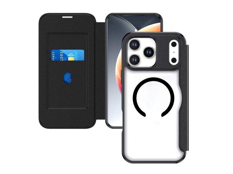 4Smarts Urban Pro, Flipetui, Apple, Iphone 17 Pro, 16 Cm (6.3"), Sort