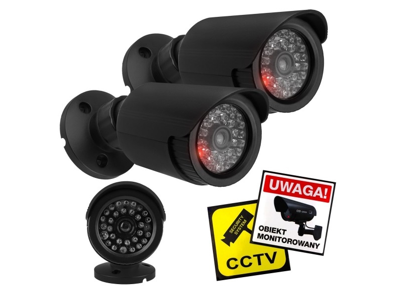 Set Of Two Dummy Tube Cameras Ir1800 Bt
