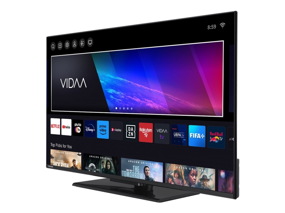 Toshiba 43Qv3463dg - 43" Diagonale Klasse Qv34 Serie Led-Bagbelyst Lcd Tv - Qled - Smart Tv - Vidaa - 4K Uhd (2160P) 3840 X 2160 - Hdr - Direct Led