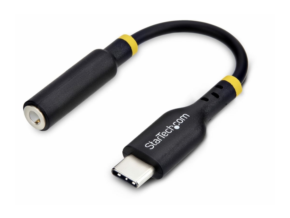 Startech.Com Usb-C Audio Adapter To 3.5Mm Trrs Jack, Headphone Aux Dongle - Usb-C Til Hovedtelefon Jackstikadapter - Usb-C Han Til 4-Pæl Ministik Hun