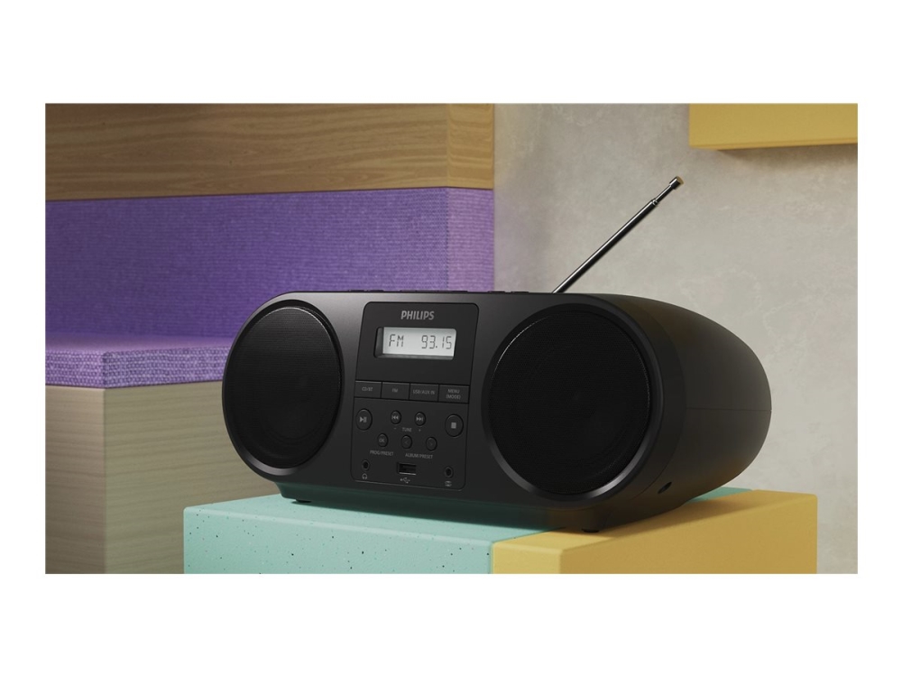Philips Boombox CD/FM-radio/Bluetooth TAZ5000/10 Svart