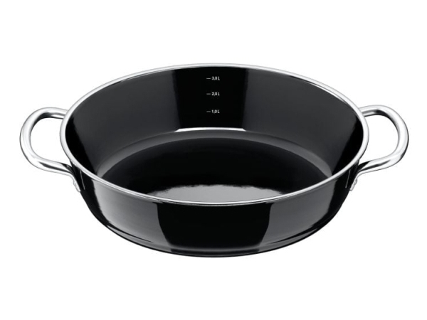 WMF 32.0100.3254, 4,1 L, Sort, Silargan, Rustfrit stål, Keramisk, Gas, Halogen, Induktion, 28 cm