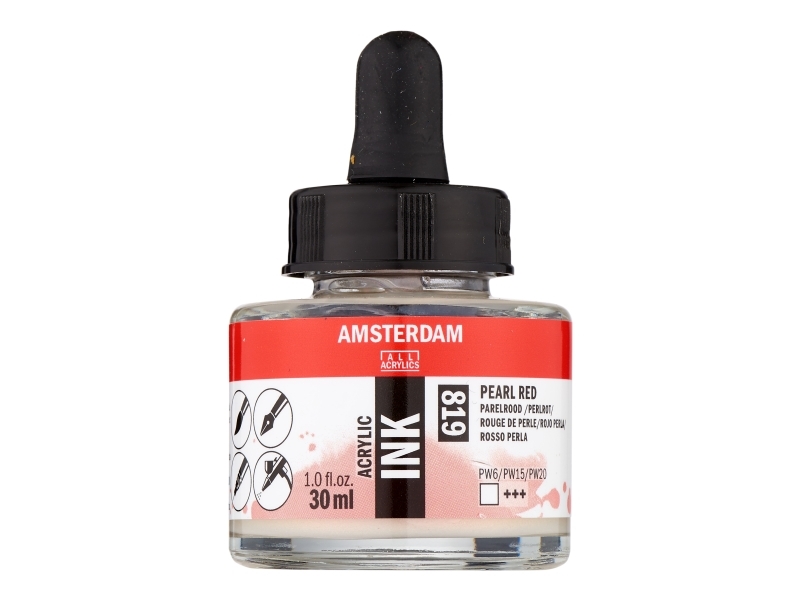 Amsterdam Acryl-Tintenflasche Perlrot 819