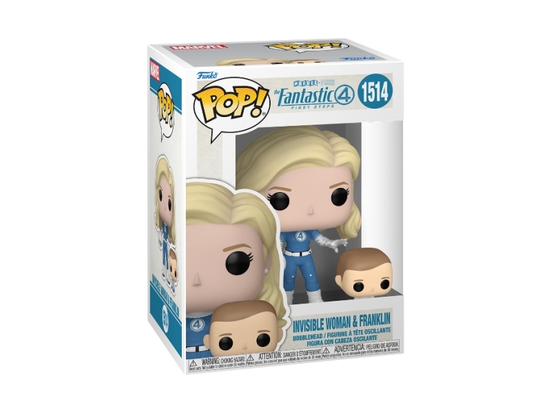 Funko Pop! Vinilinė Figūrėlė: Marvel: The Fantastic Four: First Steps - Invisible Woman & Franklin, 9 Cm