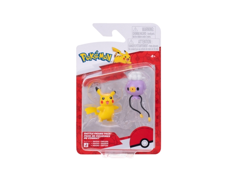 Pokémon Figurer - Battle Figure - 2-pak - Pikachu/Drifloon