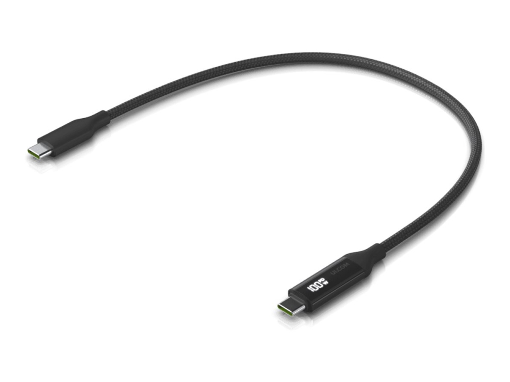 Ubiquiti Unifi - Usb-Kabel - Usb-C (Han) Til Usb-C (Han) - Usb 2.0 - 30 Cm - Strenget, Usb-C Power Delivery (100 W), Eingebauter Stromzähler - Sort,