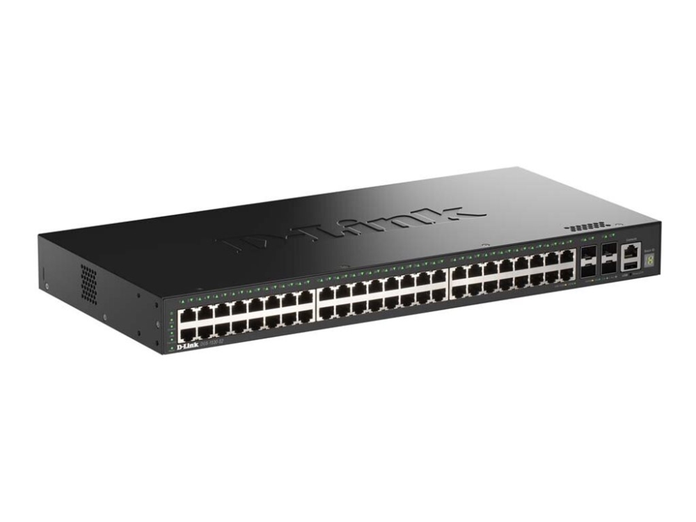 D-Link Smartpro Dgs-1530-52 - Switch - Smart - 48 X 10/100/1000 + 4 X 10 Gigabit Sfp+ - Desktop, Monterbar På Stativ