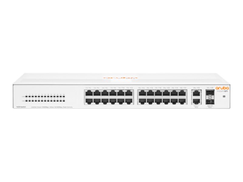 Hpe Networking Instant On 1430 26G 2Sfp Switch - Switch - Ikke Administreret - 26 X 10/100/1000 + 2 X 100/1000 Sfp - Desktop, Monterbar På Stativ, Væ