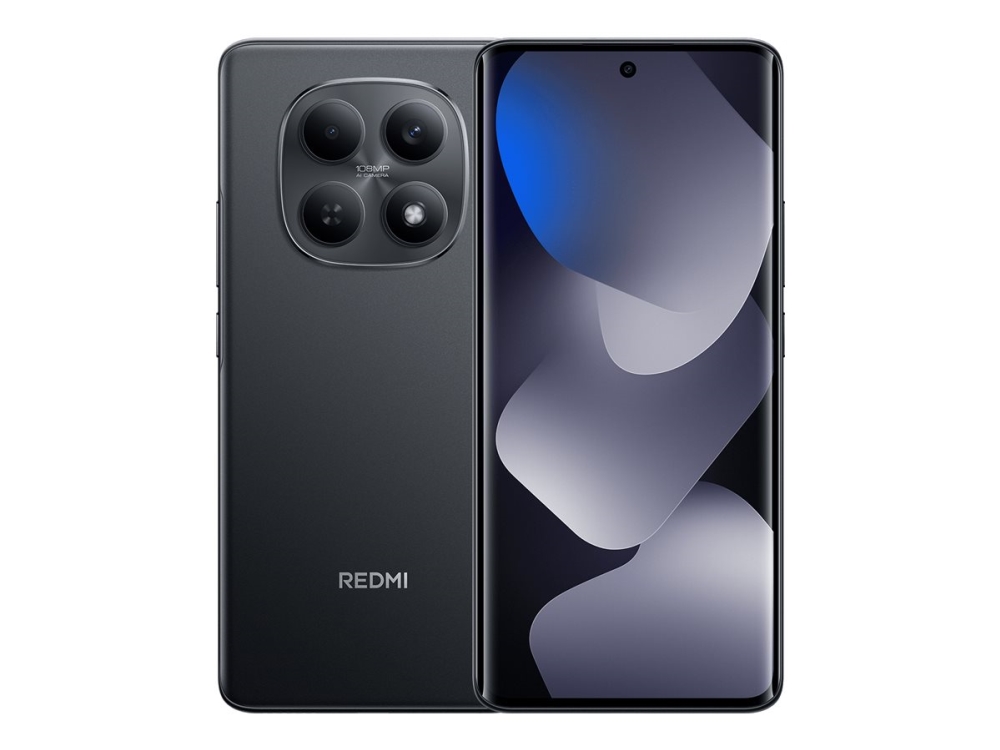 Xiaomi Redmi Note 15 - 4G pekskärmsmobil - dual-SIM - RAM 6 GB / Internminne 128 GB - microSD slot - OLED-skärm - 6.77 - 2392 x 1080 pixlar (120 Hz) - 2 bakre kameror 108 MP, 2 MP - front camera 20 MP - svart | Tele & GPS - Mobiltelefoner - Android | GameStuff