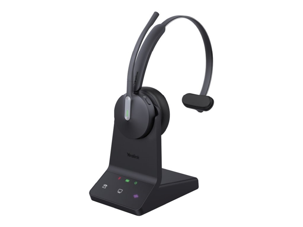 Yealink Wh64 Mono - Headset - På Øret - Dect / Bluetooth - Trådløs - Certified For Microsoft Teams