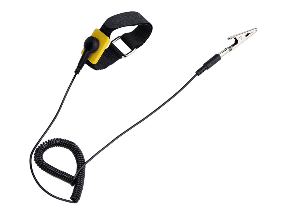 StarTech.com - Antistatiskt armband - med 1,5 m avtagbar jordkabel - svart - 65 cm - TAA-kompatibel | Datorkomponenter - Datorchassin & Tilbeör - IT-Verktyg | GameStuff