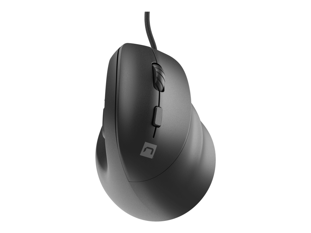 Natec Crake 2 Pro - Lodret Mus - Ergonomisk - Optisk - 6 Knapper - Kablet - Usb - Sort