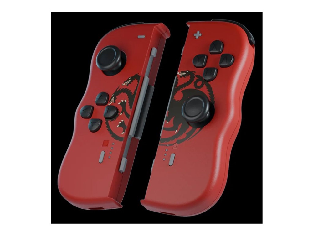 Lexip Game Of Thrones - Targaryen Red Edition - Gamepad - Bluetooth - Rød, Sort - For Nintendo Switch, Nintendo Switch Oled