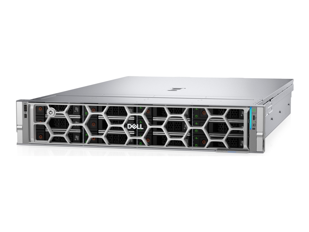 Dell PowerEdge R570 - Server - kan monteras i rack 2U - 1-vägs - 1 x Xeon 6517P / upp till 4.2 GHz - RAM 32 GB - SAS - hot-swap 2.5 vik/vikar - SSD 2 x 960 GB - Matrox G200 - Gigabit Ethernet, 10 Gigabit Ethernet - inget OS - skärm: ingen - svart - BTP - Dell Smart Selection, Dell Smart Value - med 3 års grundläggande nästa arbetsdag | Datorer & Surfplattor - Server - Rackserver | GameStuff