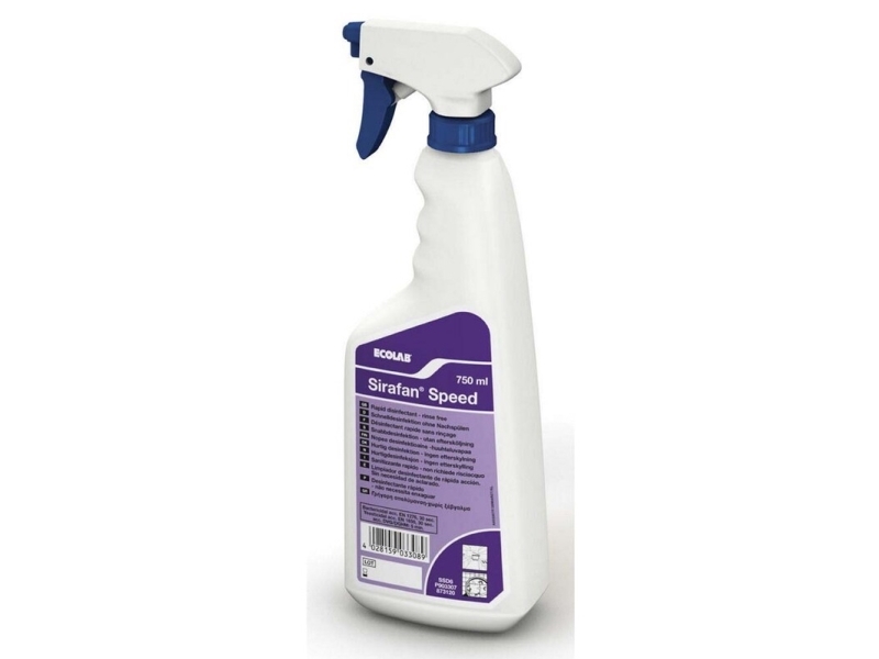Desinfektion Sirafan Speed Klar-Til-Brug Med Brusehoved Med Propanol 750 Ml,6 Fl X 750 Ml/Krt