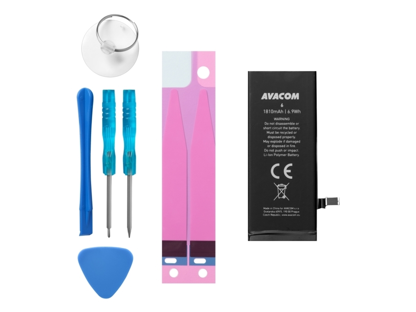 AVACOM GSAP-IPH6-1810, Batteri, Apple, Modely: A1549 A1586 A1589 iPhone 6, Sort, Lithium-Ion (Li-Ion), 1810 mAh