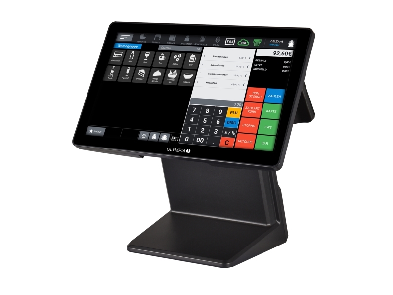 Olympia T400K, 39,6 cm (15.6), All-in-One, Sort, Android 11, 390 mm, 215 mm