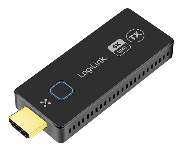 LogiLink HDW0111AT, 3840 x 2160 pixel, AV sender, 50 m, Kabel & trådløs, Sort, HDCP