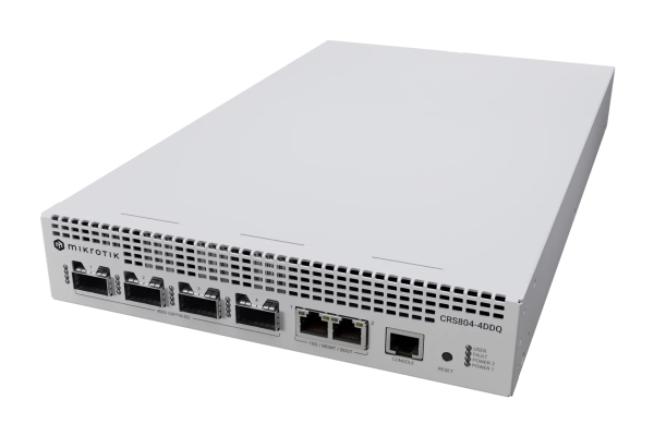 Mikrotik Crs804-4Ddq-Hrm, 10G Ethernet (100/1000/10000)
