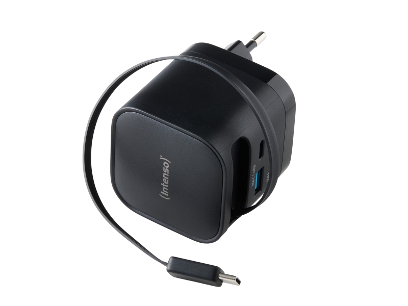 Intenso Compact Fast Charger 65W Usb-C/Usb-A Black (7806520)