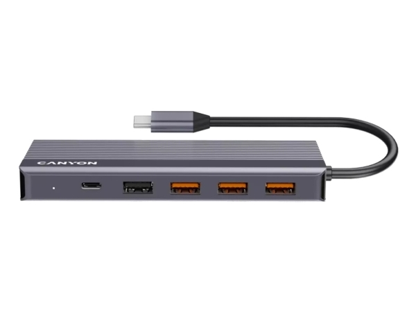 Canyon Ds-16, Multiport Docking Station, 13 Anschlüsse, 1Xusb-C 100W+3Xusb3.0+1Xusb2.0+2Xhdmi+1Xdisplay Port +1Xrj45+1Xaudio
