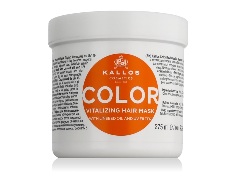 Kallos Color Hair Mask With Linseed Oil And Uv Filtr 275 Ml