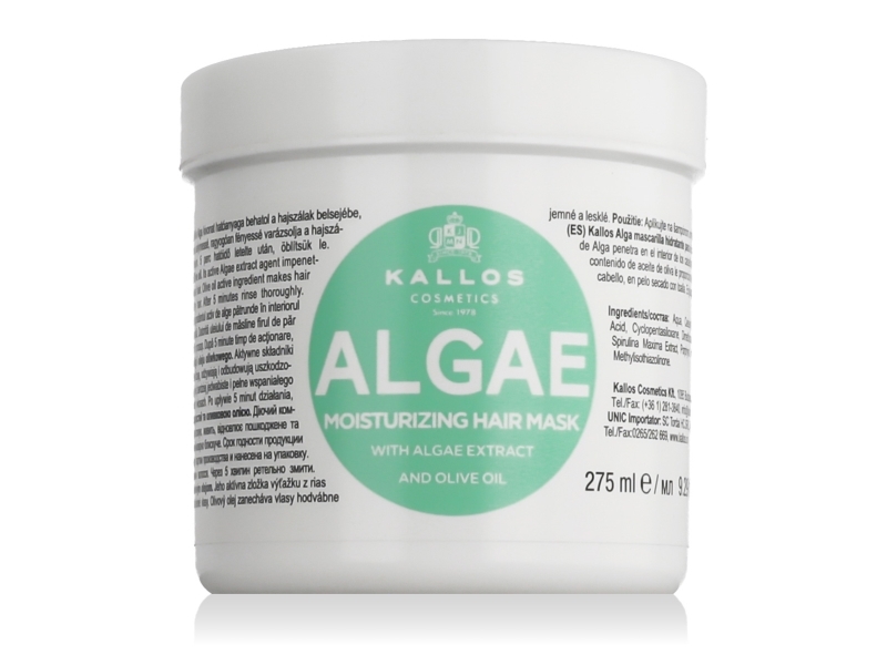 Kallos Algae Moisturizing Hair Mask And Olive Oil 275 Ml