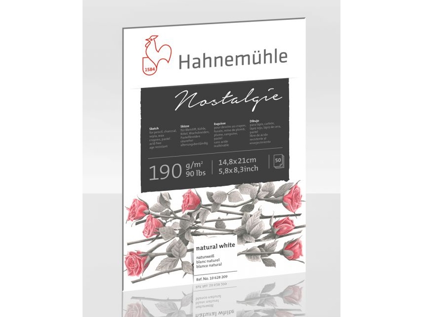 Hahnemühle Skitsebog Nostalgie A5 50 ark 190 g (10628209)