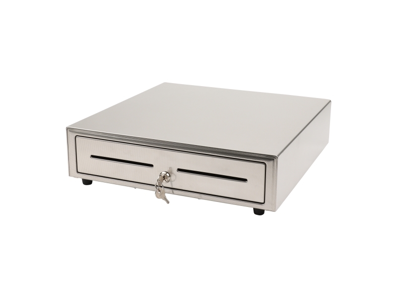 Olympia LD 410S, Manuel pengeskuffe, Rustfrit stål, Rustfrit stål, 12-24 V, CM 940, CM 941, CM 942, CM 955, CM 985, K100, K200, K200 plus, T110, T200