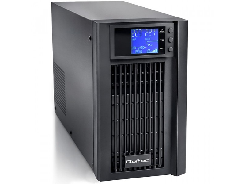 Qoltec Maitinimo Šaltinis Awaryjny Ups Reine Sinuswelle | 3Kva | 2400W | Avr | Lcd | Czysty Sinus