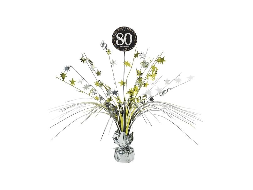 Tischdekoration 80 Jahre Sparkling