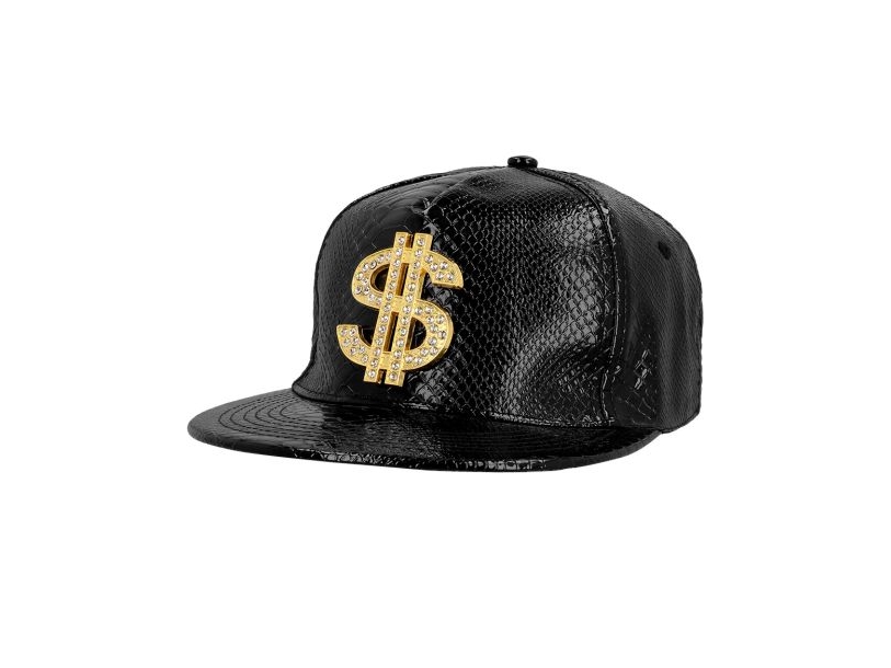 Sort Cap Med Dollartegn