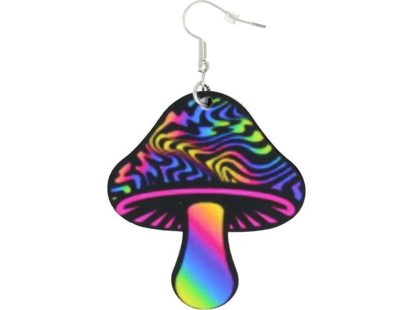 Bunte Pilz-Ohrringe