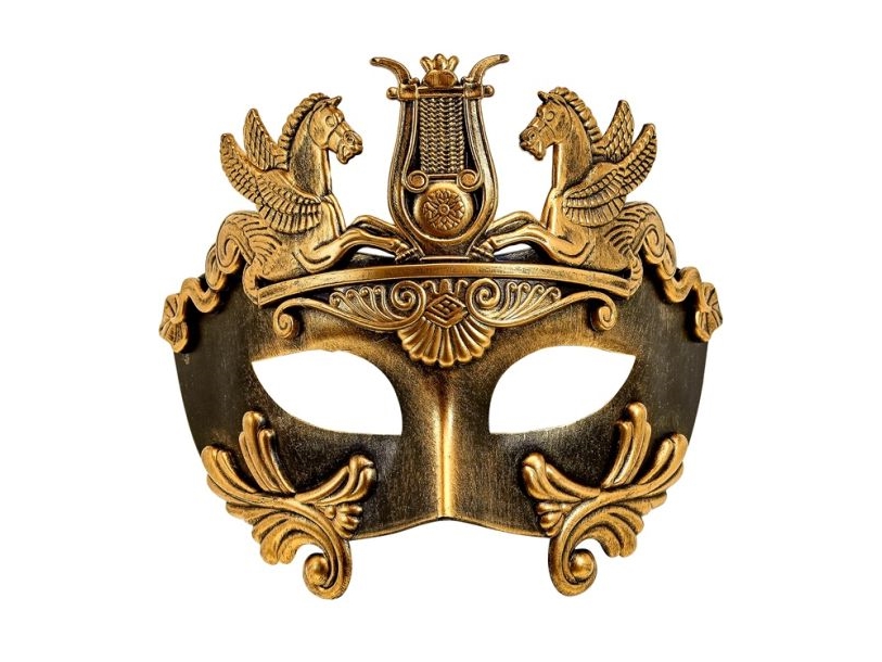Griechische Goldhalbmaske