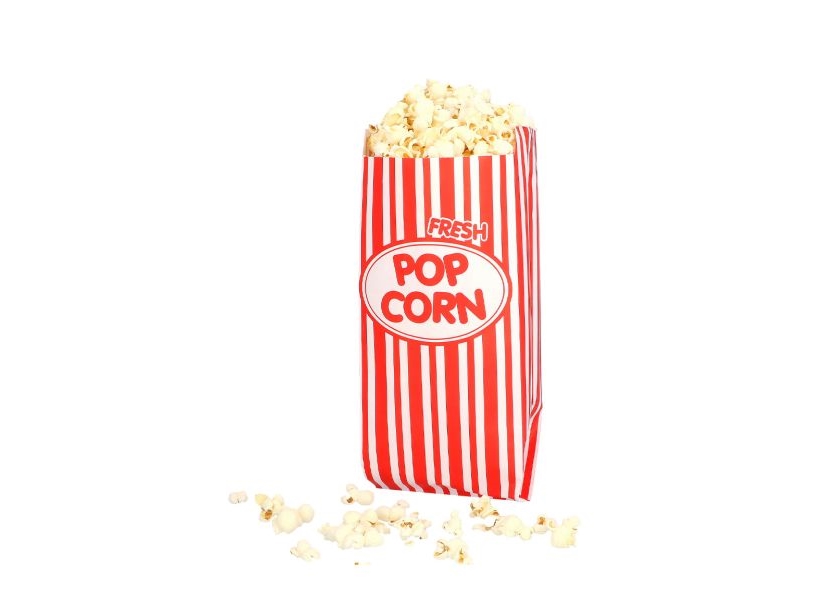 Popcorn-Papiertüten, 8 Stück