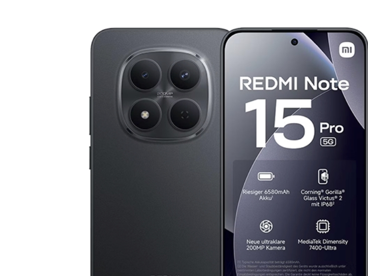 Xiaomi Redmi Note 15 Pro 5G 8/512Gb Juodas