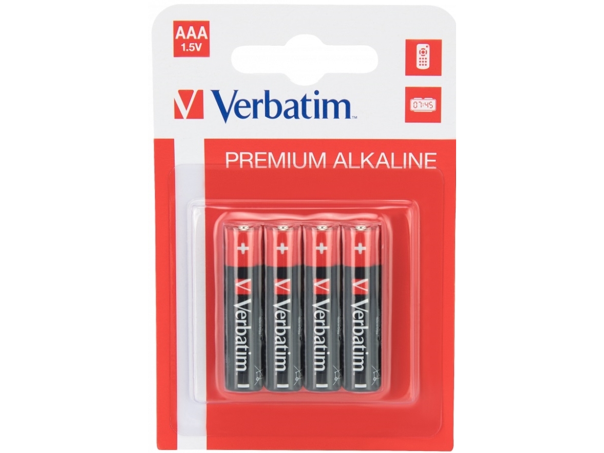 Verbatim 4 st AAA-batterier | EL Artiklar - Batteri - AAA-batterier | GameStuff