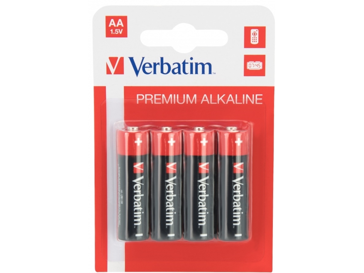 Verbatim 4 st AA-batterier | EL Artiklar - Batteri - AA-batterier | GameStuff