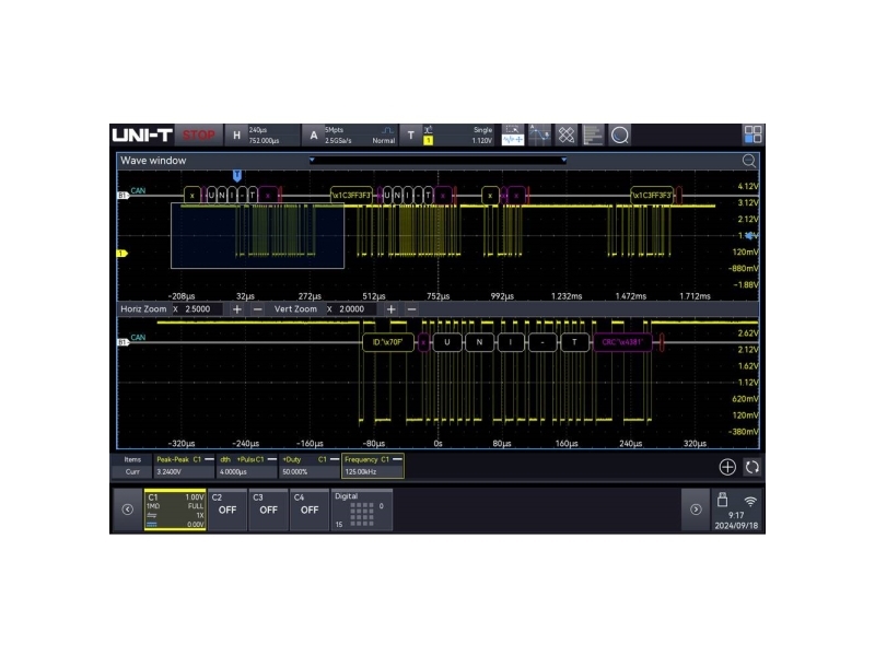 Uni-T Mso3000hd-Auto Målesoftware Opgradering