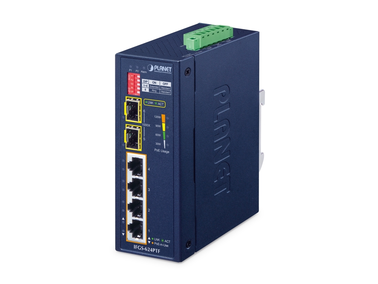 Planet Netzwerkgeräte, Unmanaged, Fast Ethernet (10/100), Vollduplex, Power Over Ethernet (Poe), Wandmontage
