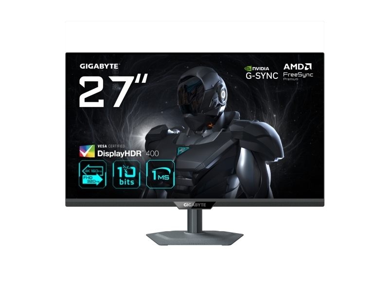 Gigabyte G27u 27” 4K Uhd Gaming Monitor - Dual Mode (4K 160Hz Or Fhd 320Hz), 3840 X 2160, 1Ms, 350 Cd/M², Freesync Premium, Displayhdr400, Hdmi 2.1,