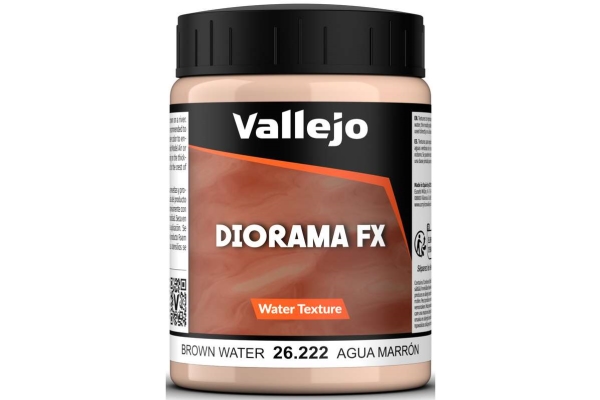 Vallejo: 26.222 - Diorama Fx - Water Textures - Brown Water (200 Ml)