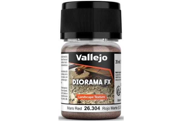 Vallejo: 26.304 - Diorama Fx - Landscape Textures - Mars Red (0,5-1 Mm)