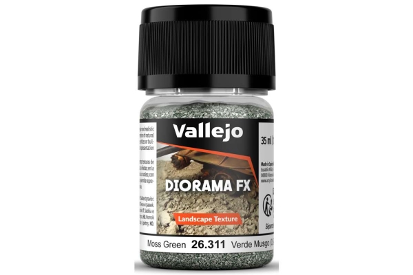 Vallejo: 26.311 - Diorama FX - Landscape Textures - Moss Green (1-2 mm)
