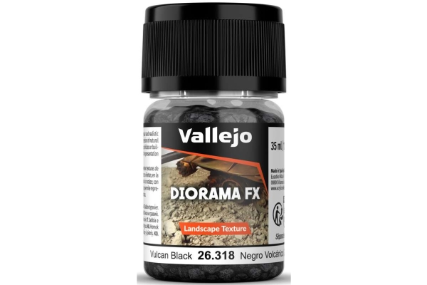 Vallejo 26.316 Diorama Fx - Landscape Textures - Vulcan Black (2-5 Mm)